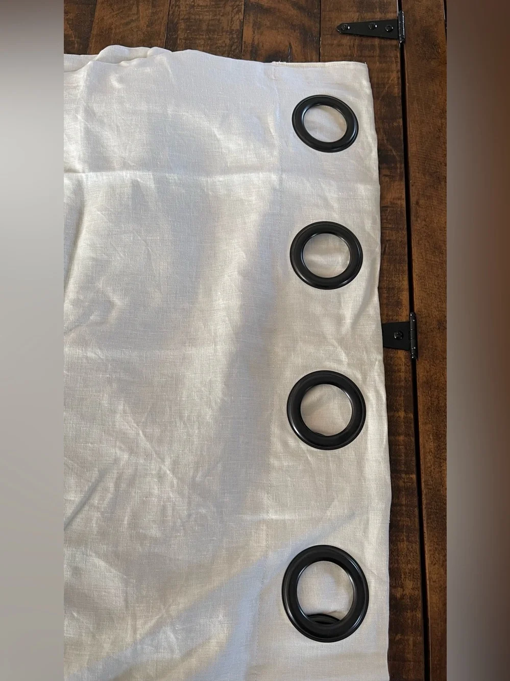 NWOT Quince European Linen Grommet True Blackout Curtain - Single Panel (Ivory)